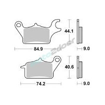 KLOCKI HAMULCOWE BRAKING SEMI METALLIC 989SM1