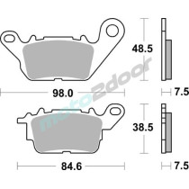 KLOCKI HAMULCOWE BRAKING SEMI METALLIC 990SM1