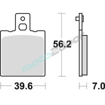 KLOCKI HAMULCOWE BRAKING SINTERED 612CM56 TYLNE