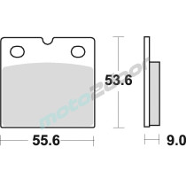 KLOCKI HAMULCOWE BRAKING SINTERED 613CM56 TYLNE