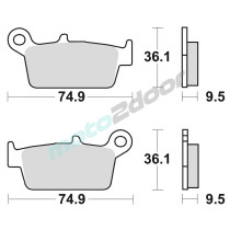 KLOCKI HAMULCOWE BRAKING SINTERED 701CM46 OFFROAD RACING