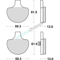 KLOCKI HAMULCOWE BRAKING SINTERED 732CM77 PRZEDNIE CRUISER