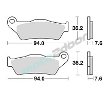KLOCKI HAMULCOWE BRAKING SINTERED 746CM55 PRZEDNIE