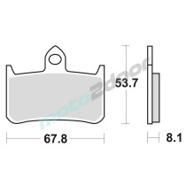 KLOCKI HAMULCOWE BRAKING SINTERED 756CM55 PRZEDNIE