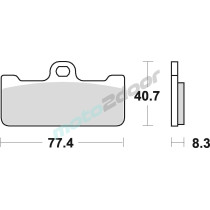 KLOCKI HAMULCOWE BRAKING SINTERED 776CM55 PRZEDNIE
