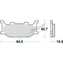 KLOCKI HAMULCOWE BRAKING SINTERED 777CM55 PRZEDNIE
