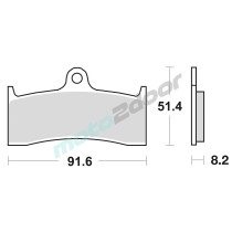 KLOCKI HAMULCOWE BRAKING SINTERED 801CM55 PRZEDNIE