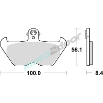 KLOCKI HAMULCOWE BRAKING SINTERED 806CM55 PRZEDNIE
