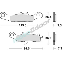 KLOCKI HAMULCOWE BRAKING SINTERED 812CM44 OFFROAD