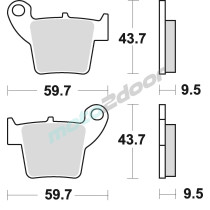 KLOCKI HAMULCOWE BRAKING SINTERED 886CM46 OFFROAD RACING