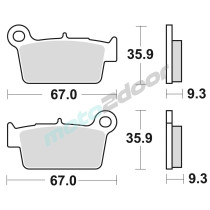 KLOCKI HAMULCOWE BRAKING SINTERED 890CM46 OFFROAD RACING