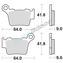 KLOCKI HAMULCOWE BRAKING SINTERED 891CM46 OFFROAD RACING