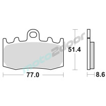 KLOCKI HAMULCOWE BRAKING SINTERED 892CM55 PRZEDNIE