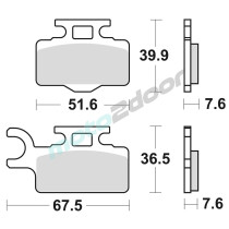 KLOCKI HAMULCOWE BRAKING SINTERED 894CM44 OFFROAD