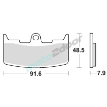 KLOCKI HAMULCOWE BRAKING SINTERED 895CM55 PRZEDNIE