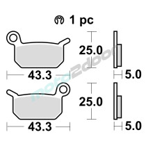 KLOCKI HAMULCOWE BRAKING SINTERED 897CM44 OFFROAD