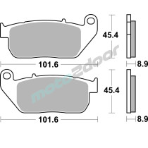 KLOCKI HAMULCOWE BRAKING SINTERED 900CM77  PRZEDNIE CRUISER