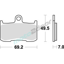 KLOCKI HAMULCOWE BRAKING SINTERED 906CM55 PRZEDNIE