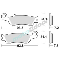 KLOCKI HAMULCOWE BRAKING SINTERED 929CM44 OFFROAD
