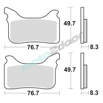KLOCKI HAMULCOWE BRAKING SINTERED 931CM55 PRZEDNIE
