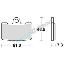 KLOCKI HAMULCOWE BRAKING SINTERED 939CM55 PRZEDNIE