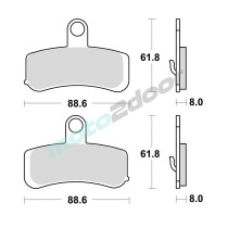 KLOCKI HAMULCOWE BRAKING SINTERED 943CM77 PRZEDNIE CRUISER