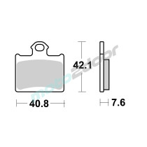 KLOCKI HAMULCOWE BRAKING SINTERED 949CM44 OFFROAD