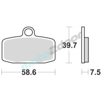 KLOCKI HAMULCOWE BRAKING SINTERED 955CM44 OFFROAD