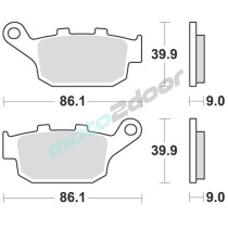 KLOCKI HAMULCOWE BRAKING SINTERED 956CM56 TYLNE
