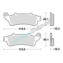 KLOCKI HAMULCOWE BRAKING SINTERED 962CM56 TYLNE