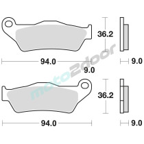 KLOCKI HAMULCOWE BRAKING SINTERED 970CM56 TYLNE