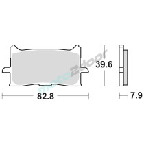 KLOCKI HAMULCOWE BRAKING SINTERED 971CM55 PRZEDNIE