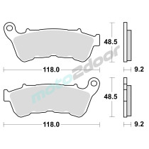 KLOCKI HAMULCOWE BRAKING SINTERED 973CM77 PRZEDNIE CRUISER