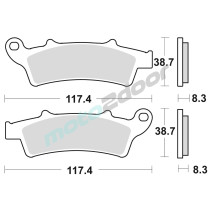KLOCKI HAMULCOWE BRAKING SINTERED P30853 SCOOTER