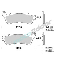KLOCKI HAMULCOWE BRAKING SINTERED P30910 SCOOTER