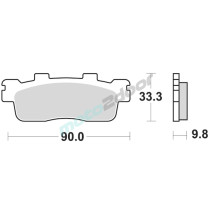 KLOCKI HAMULCOWE BRAKING SINTERED P30945 SCOOTER