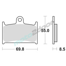 KLOCKI HAMULCOWE BRAKING SINTERED P50707