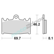 KLOCKI HAMULCOWE BRAKING SINTERED P50715