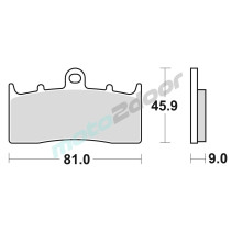 KLOCKI HAMULCOWE BRAKING SINTERED P50879