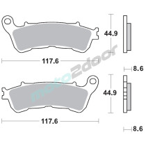 KLOCKI HAMULCOWE BRAKING SINTERED P50910