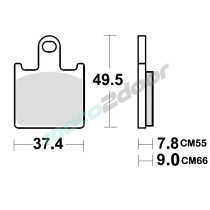 KLOCKI HAMULCOWE BRAKING SINTERED P50927