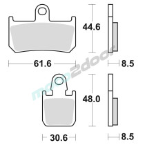 KLOCKI HAMULCOWE BRAKING SINTERED P50928