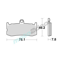 KLOCKI HAMULCOWE BRAKING SINTERED P50941