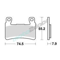 KLOCKI HAMULCOWE BRAKING SINTERED P50959