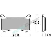 KLOCKI HAMULCOWE BRAKING SINTERED 978CM55