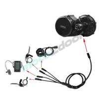 KABEL PRZEWÓD E-BUS BAFANG 1060MM 4 KOŃCÓWKI WYŚWIETLACZ MANETKA HAMULCE STEROWNIK.SILNIK