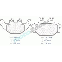 KLOCKI HAMULCOWE VICMA MA310 ORGANICZNE DO ATV KYMCO SYM YAMAHA