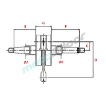 WAŁ KORBOWY TOP RACING STANDARD 2T125 CCM PIAGGIO VESPA PK 125 ETS