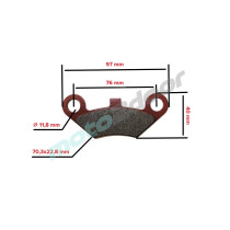 KLOCKI HAMULCOWE PRZEDNIE CF MOTO 450/520/550/800 POWER FORCE