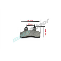 KLOCKI HAMULCOWE POWER FORCE PRZEDNIE DIRTBIKE CROSS KXD 110/125 CCM